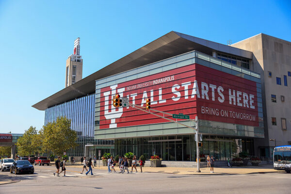 IU Indianapolis student's first day of class